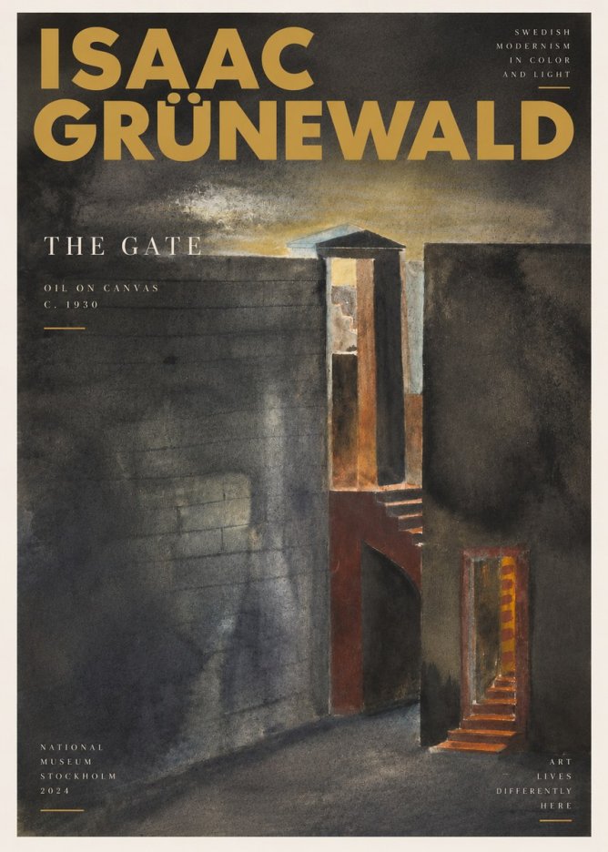 Isaac Grünewald Architectural Fantasy No4 - Juliste