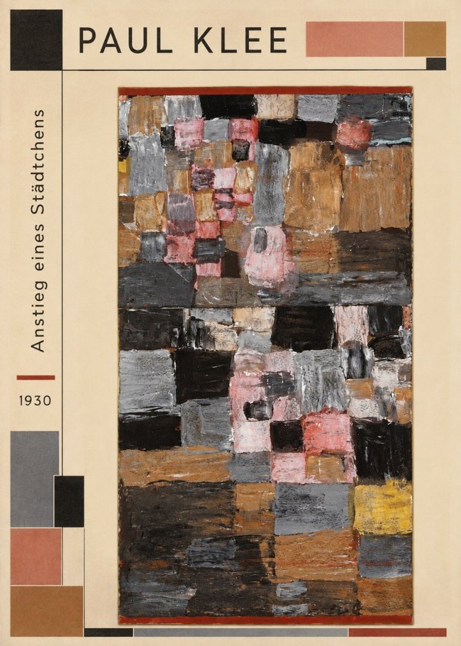 Paul Klee Anstieg Eines Städtchens No2 - Juliste