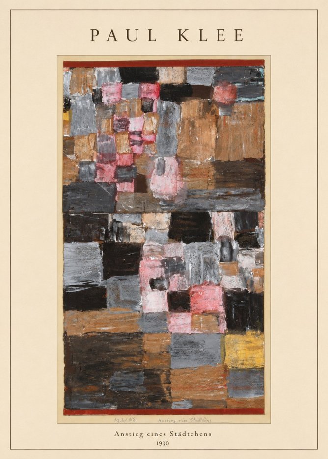 Paul Klee Anstieg Eines Städtchens No4 - Juliste