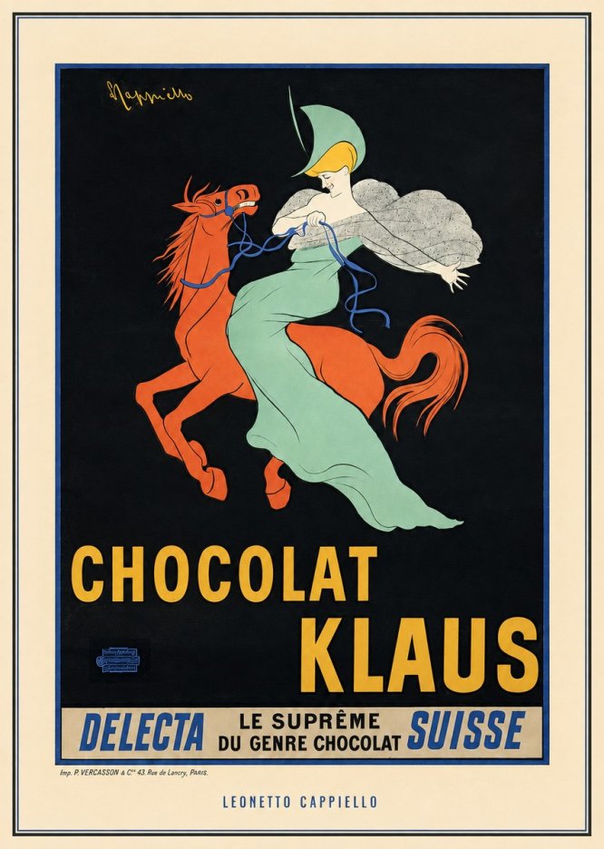 Leonetto Cappiello Chocolat Klaus II No3 - Juliste