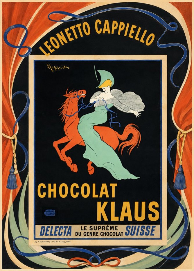 Leonetto Cappiello Chocolat Klaus II No4 - Juliste