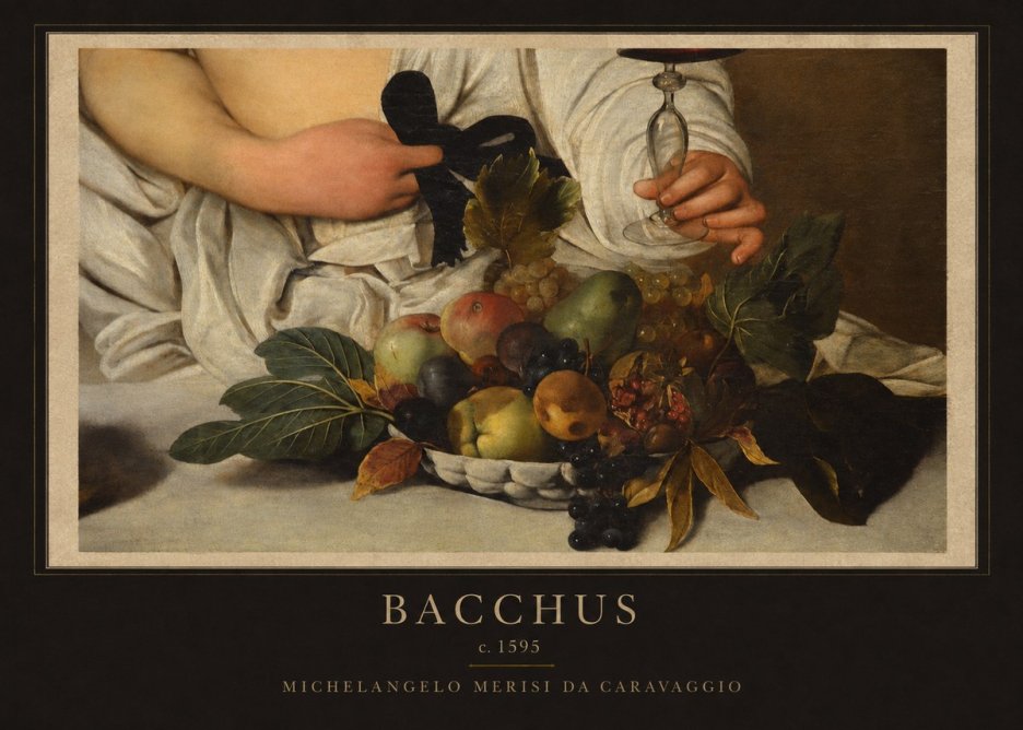 Michelangelo Merisi da Caravaggio Bacchus II No1 - Juliste
