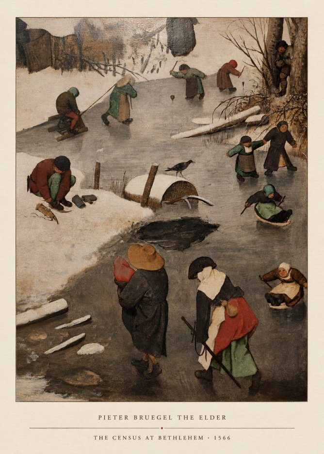 Pieter Bruegel The Census at Bethlehem II No4 - Juliste