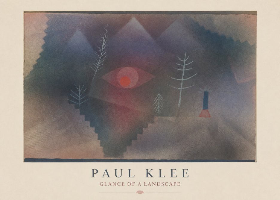 Paul Klee Glance of a Landscape No4 - Juliste
