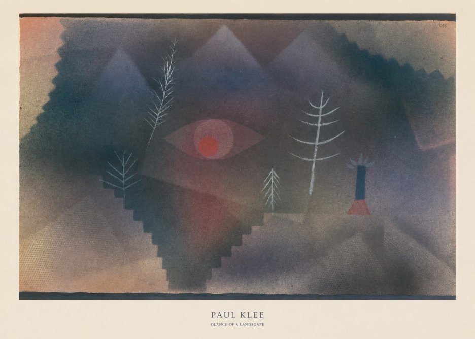 Paul Klee Glance of a Landscape No6 - Juliste