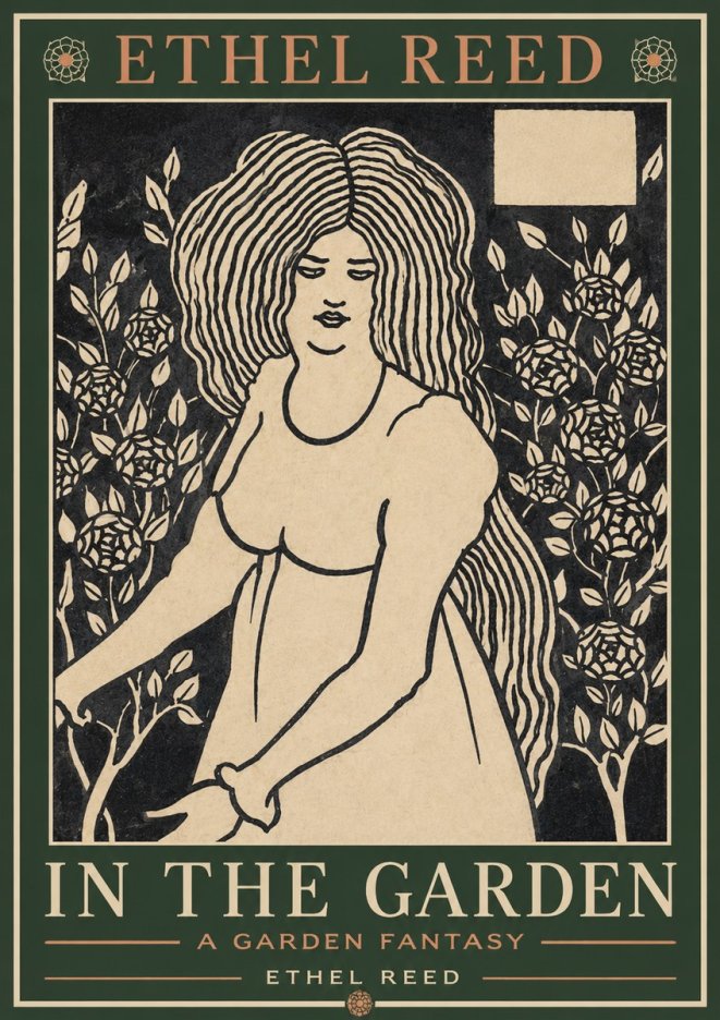 Ethel Reed In the Garden No2 - Juliste