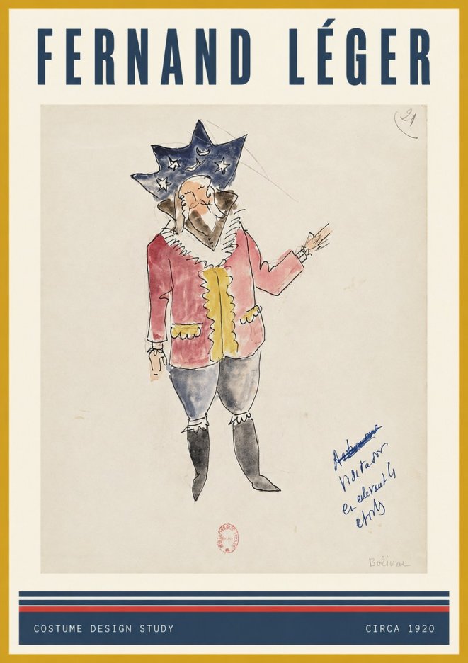 Fernand Léger Bolivar IX No3 - Juliste