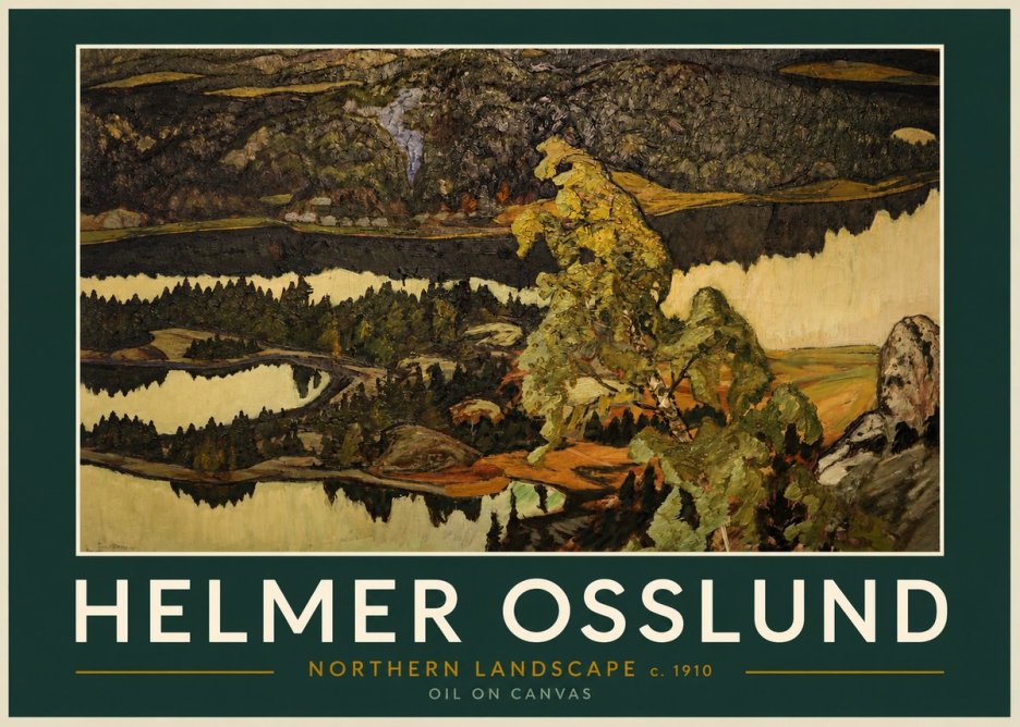 Helmer Osslund Northern Landscape No2 - Juliste