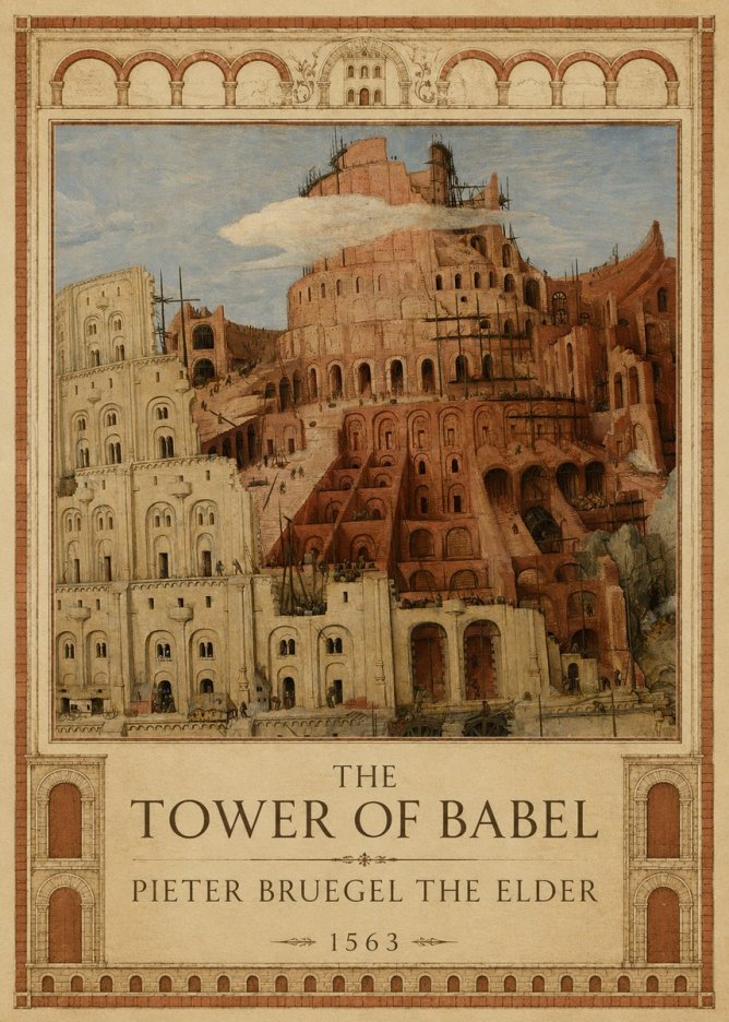 Pieter Bruegel The Tower of Babel XIII No1 - Juliste