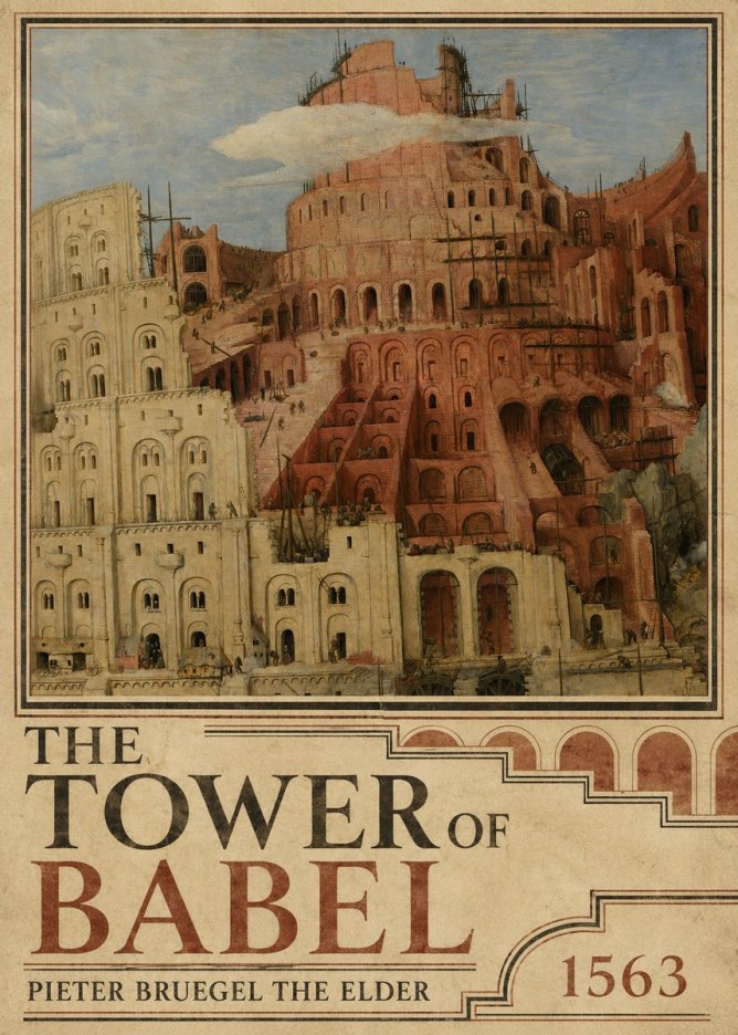 Pieter Bruegel The Tower of Babel XIII No2 - Juliste