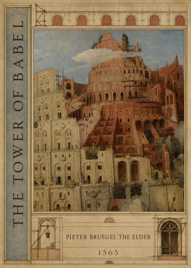 Pieter Bruegel The Tower of Babel XIII No3 - Juliste