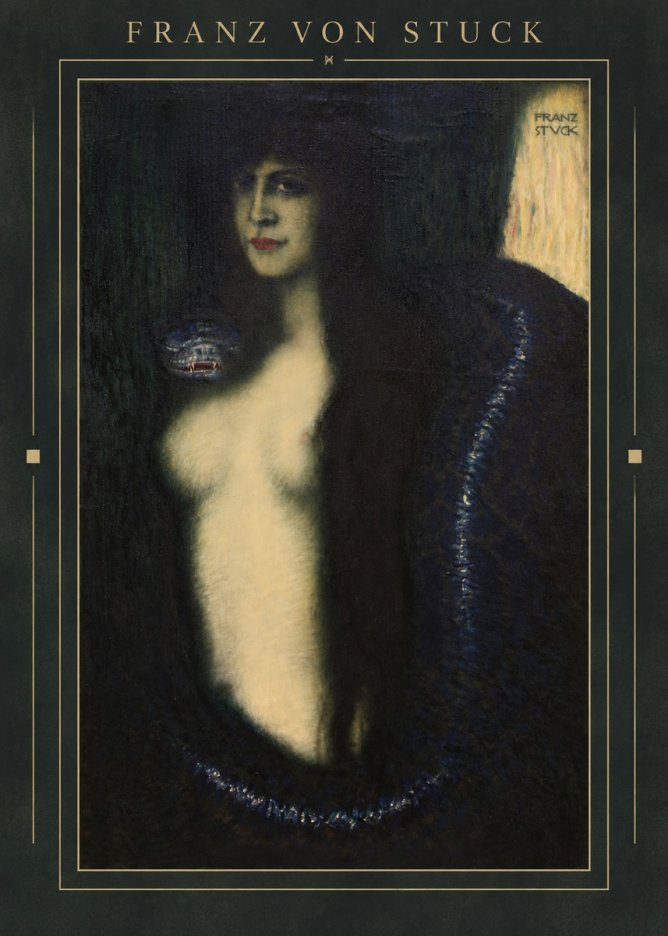Franz von Stuck The Sin II No3 - Juliste
