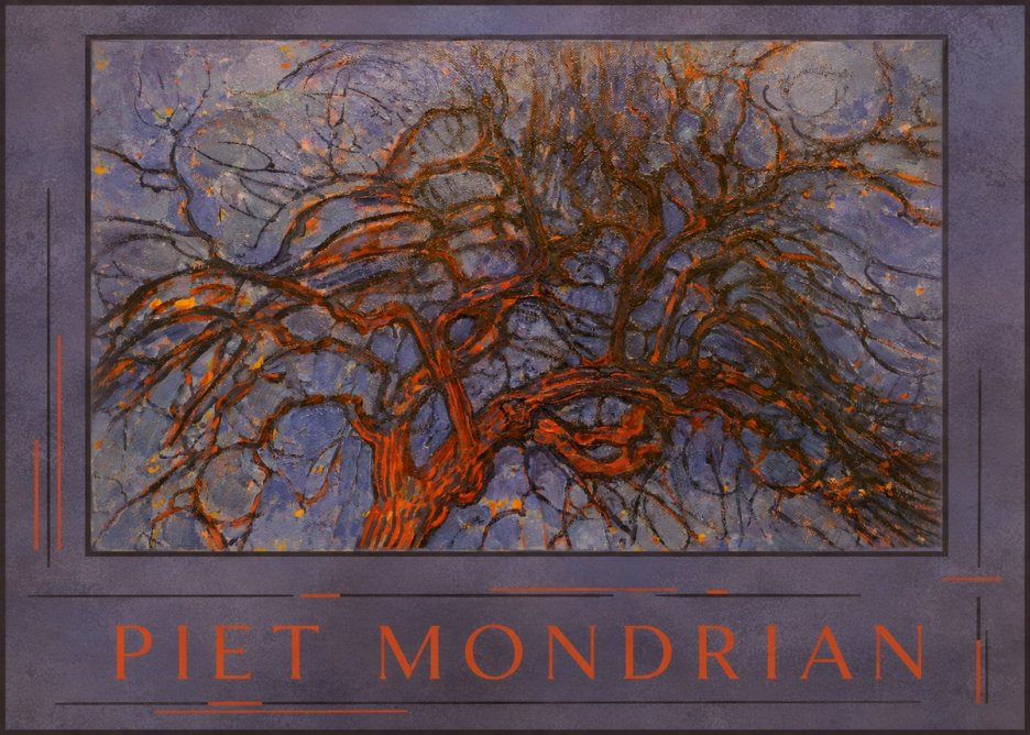 Piet Mondrian The Red Tree No3 - Juliste