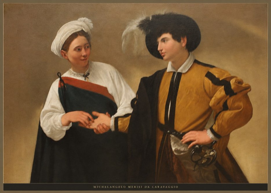 Michelangelo Merisi da Caravaggio The Cardsharps IV No6 - Juliste