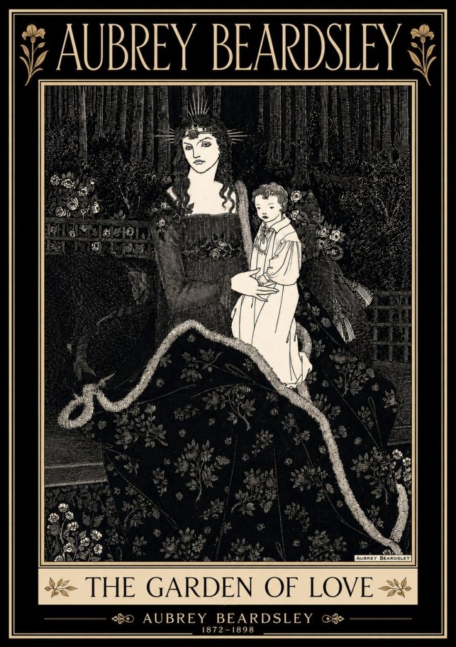 Aubrey Beardsley The Garden of Love No4 - Juliste