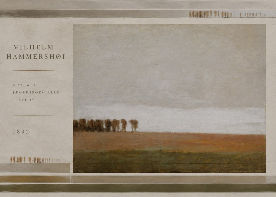 Vilhelm Hammershøi A View of Jægersborg Allé - Study No6 - Juliste