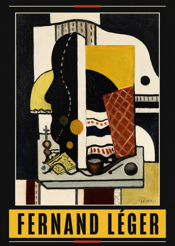 Fernand Léger Composition Au Profil No6 - Juliste