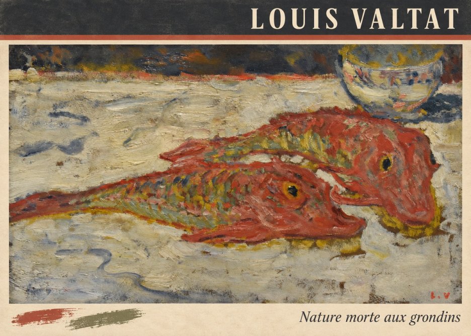 Louis Valtat Nature Morte Aux Grondins No3 - Juliste