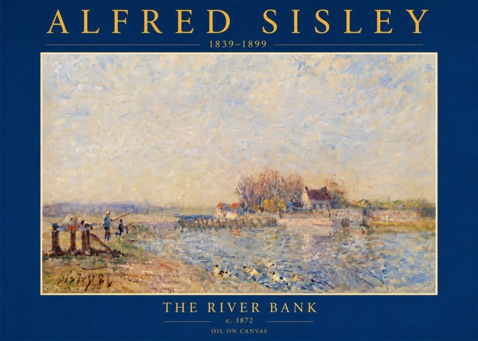 Sisley The River Bank I No5 - Juliste