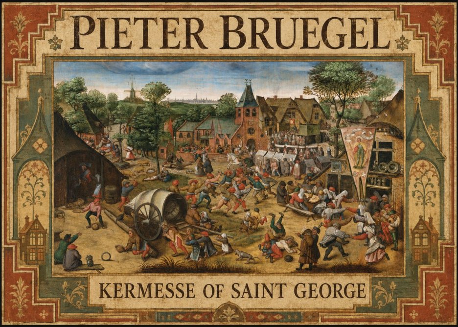 Pieter Bruegel Kermesse of Saint George No3 - Juliste