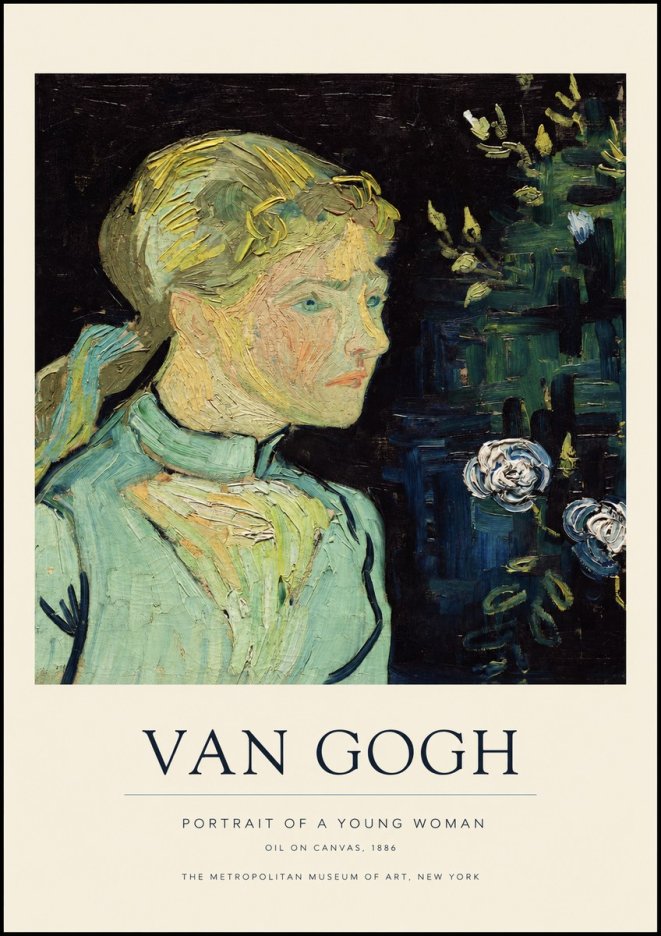 Van Gogh Portrait of a Young Woman No1 - Juliste