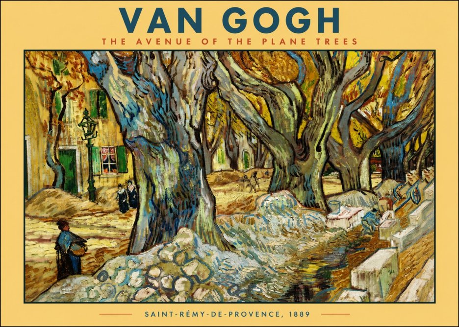 Van Gogh The Avenue of the Plane Trees No2 - Juliste