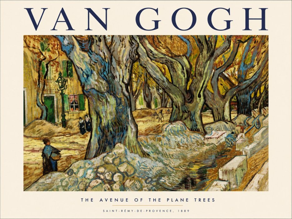 Van Gogh The Avenue of the Plane Trees No3 - Juliste