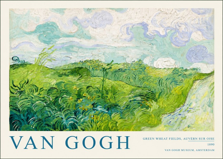 Van Gogh Green Wheat Fields, Auvern Sur Oise No2 - Juliste