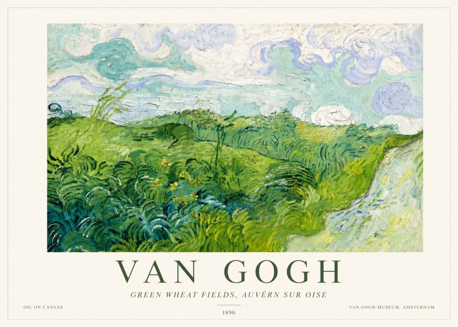Van Gogh Green Wheat Fields, Auvern Sur Oise No3 - Juliste