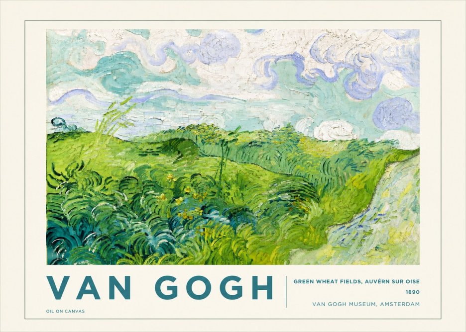 Van Gogh Green Wheat Fields, Auvern Sur Oise No5 - Juliste