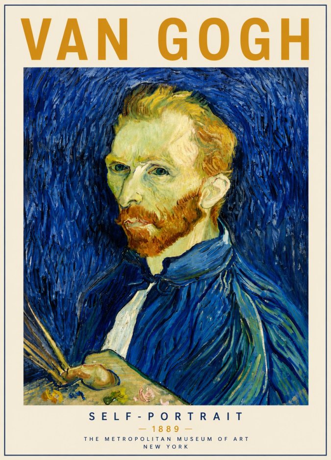Van Gogh Self-portrait I No6 - Juliste