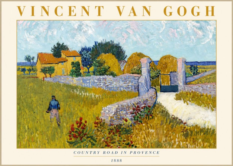 Van Gogh Country Road in Provence I No3 - Juliste