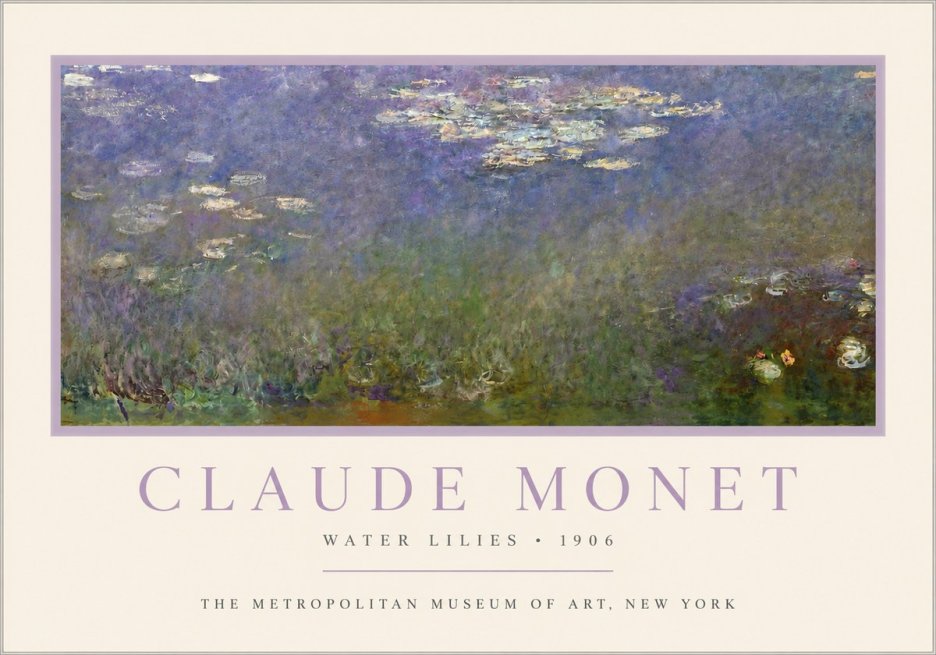 Monet Water Lilies - 1906 No3 - Juliste