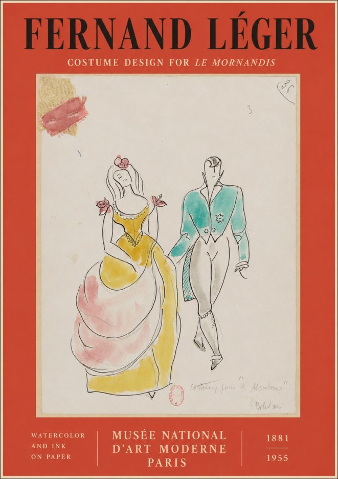 Fernand Léger Costume Pour "Le Mandarin" No2 - Juliste