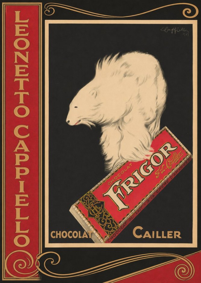 Leonetto Cappiello Chocolat Frigor No2 - Juliste