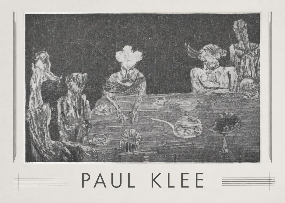 Paul Klee Die Mahlzeit No1 - Juliste