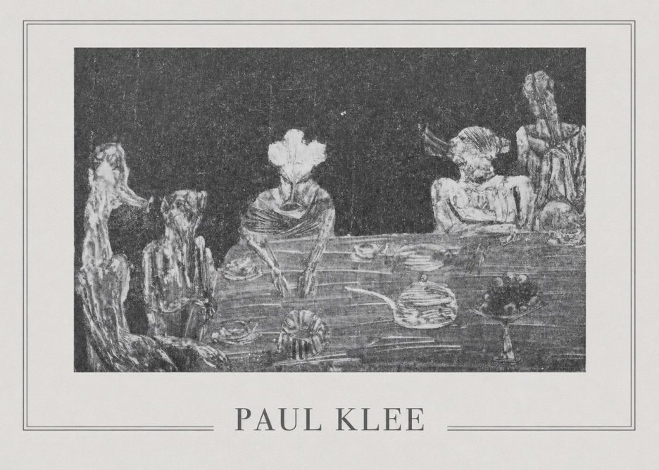Paul Klee Die Mahlzeit No5 - Juliste