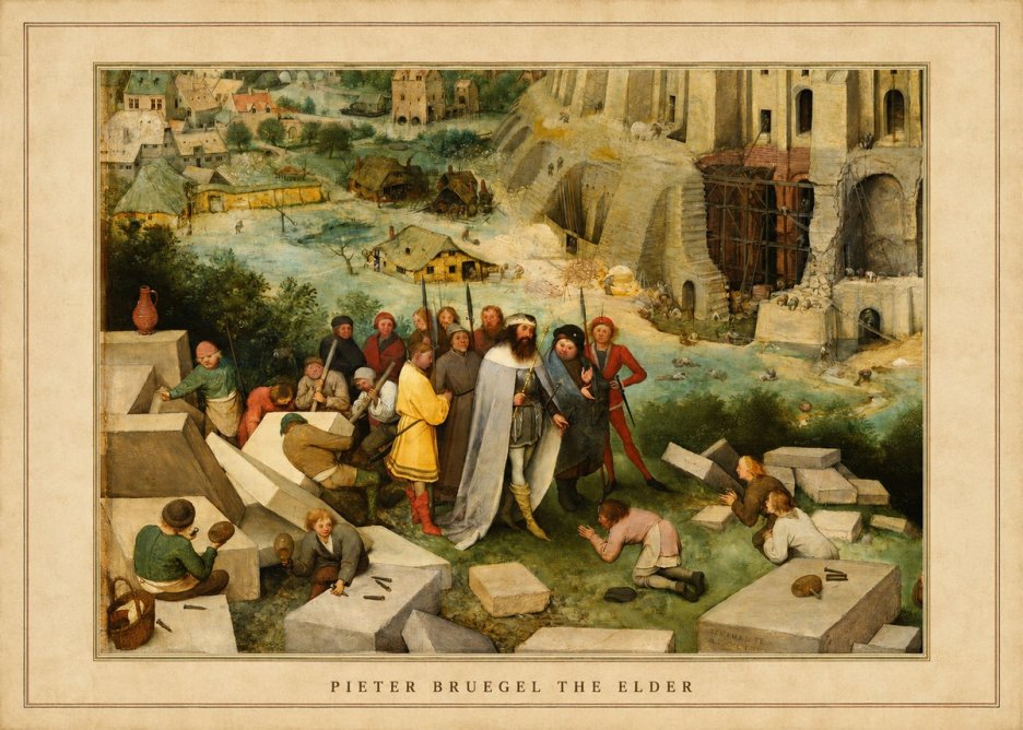 Pieter Bruegel The Tower of Babel XIV No4 - Juliste