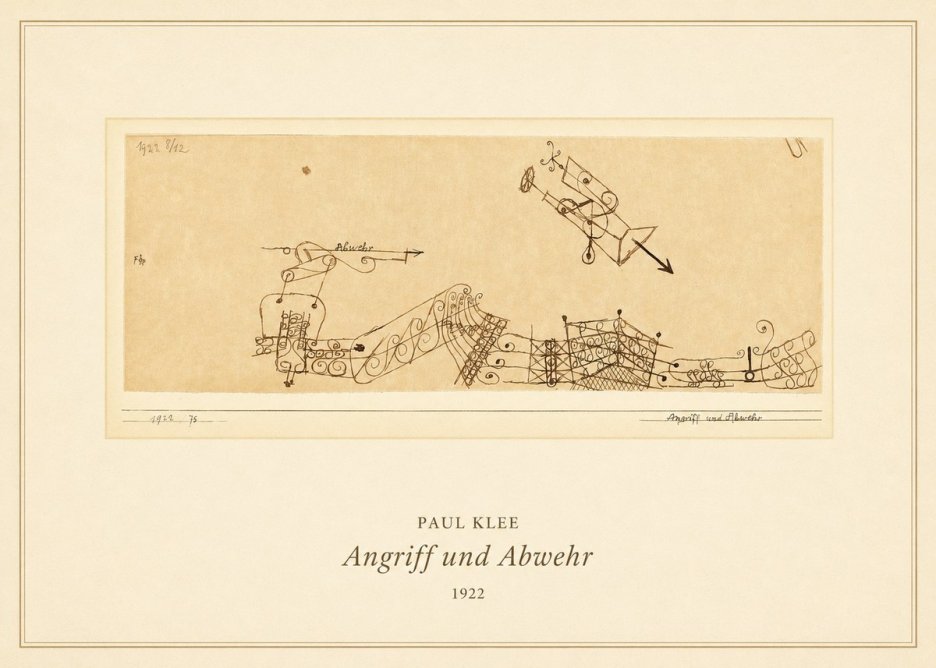 Paul Klee Angriff Und Abwehr No5 - Juliste