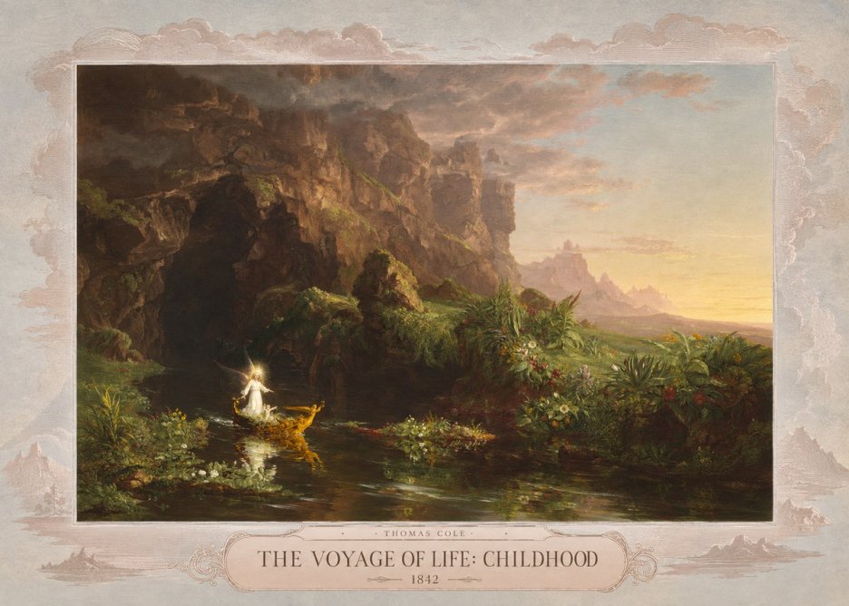 Thomas Cole The Voyage of Life: Childhood IV No5 - Juliste