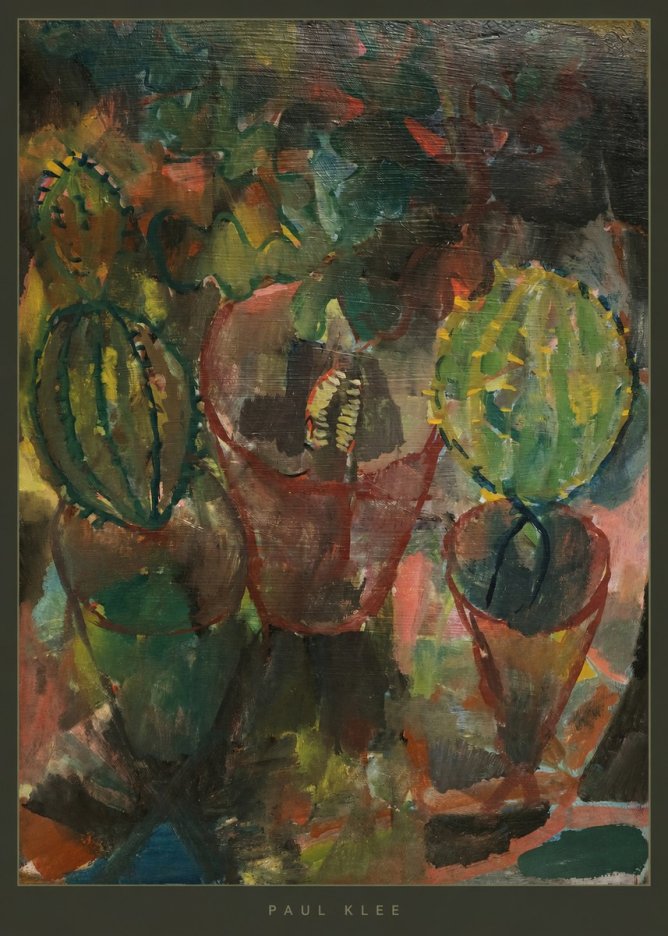 Paul Klee Three Potted Plants No5 - Juliste
