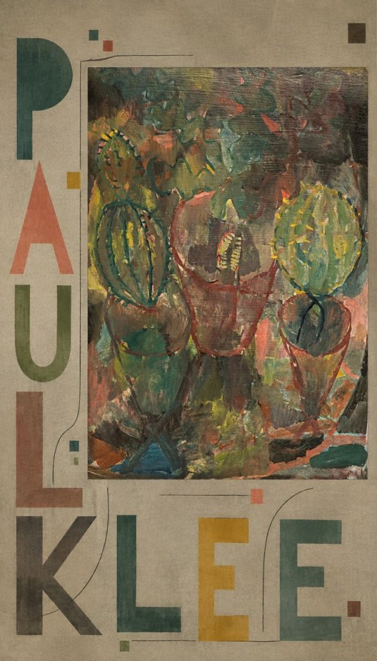Paul Klee Three Potted Plants No6 - Juliste