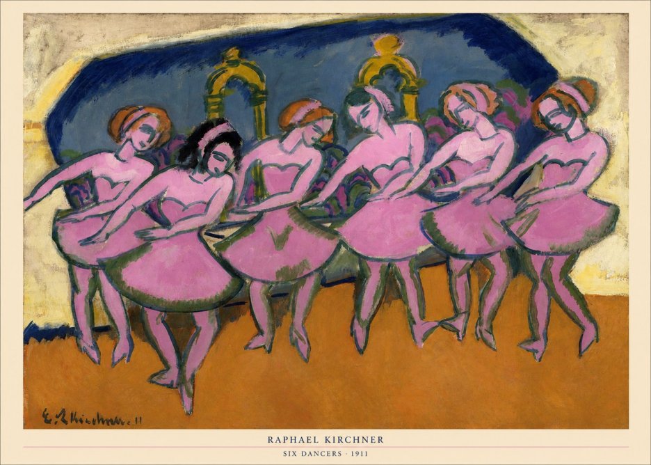 Raphael Kirchner Six Dancers No5 - Juliste