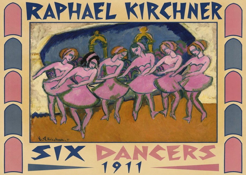 Raphael Kirchner Six Dancers No6 - Juliste
