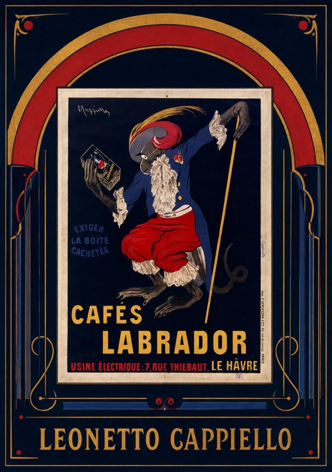 Leonetto Cappiello Cafés Labrador No6 - Juliste