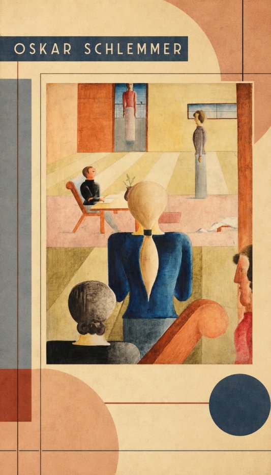 Oskar Schlemmer Composition with Figures No3 - Juliste