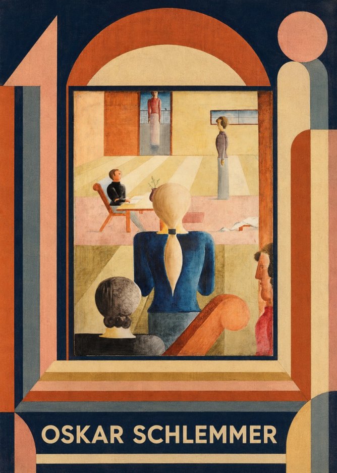 Oskar Schlemmer Composition with Figures No5 - Juliste
