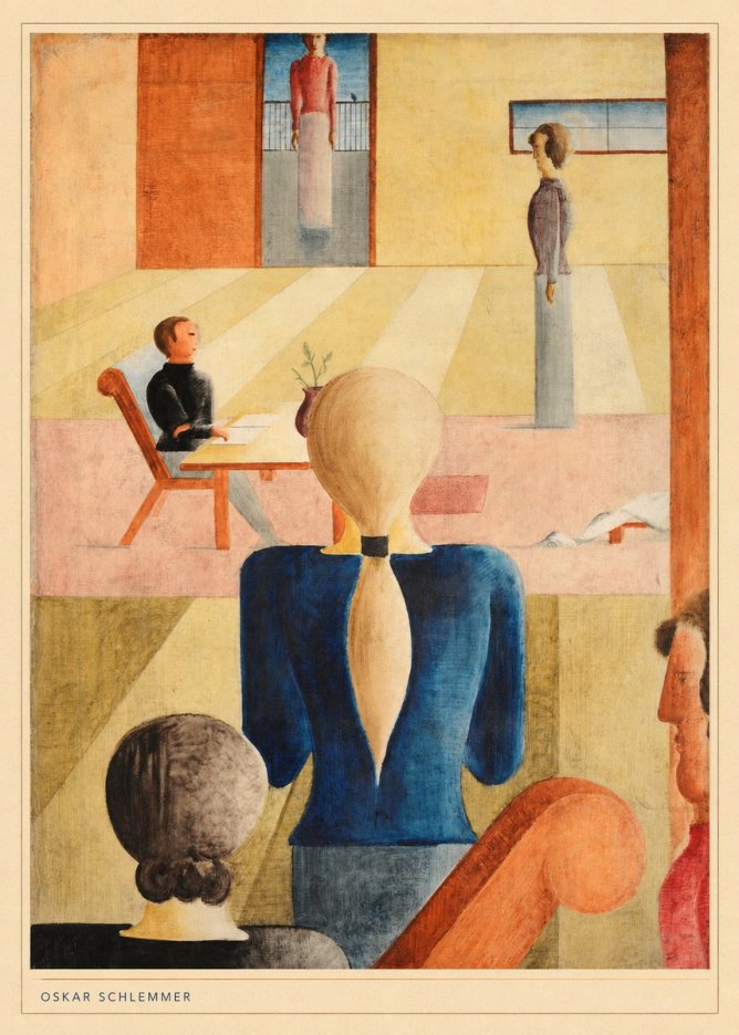 Oskar Schlemmer Composition with Figures No6 - Juliste