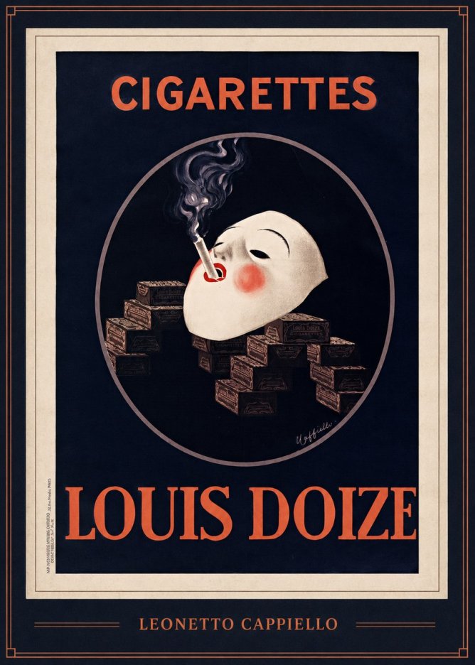 Leonetto Cappiello Cigarettes Louis Doize No1 - Juliste