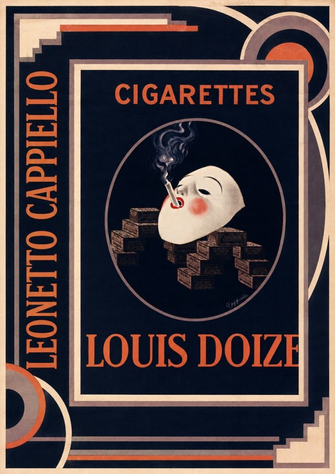 Leonetto Cappiello Cigarettes Louis Doize No2 - Juliste